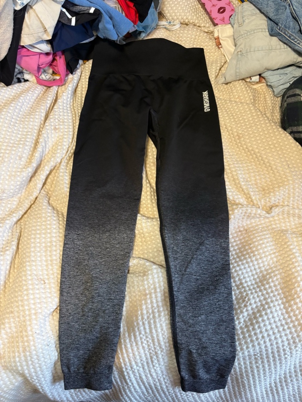 Gymshark Women’s Ombre High-Rise Leggings in Black and Gray